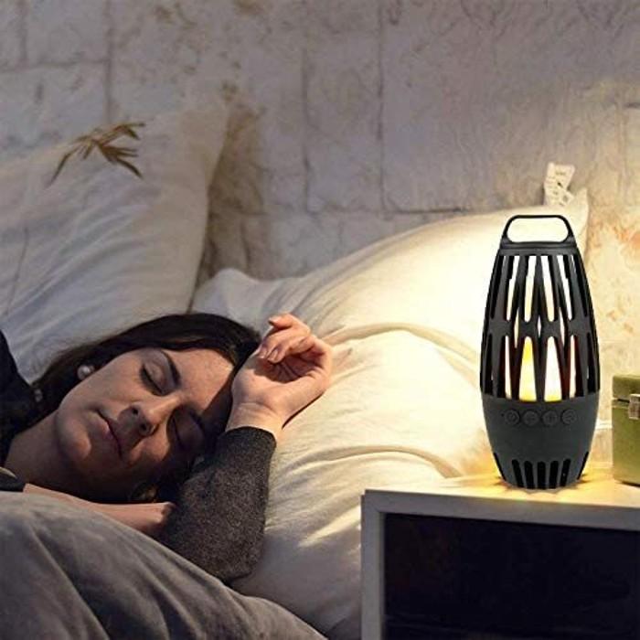 2-Pack: Bluetooth Speaker Set LED Table Lamp Tiki Torch Speaker with Animation Speakers - DailySale