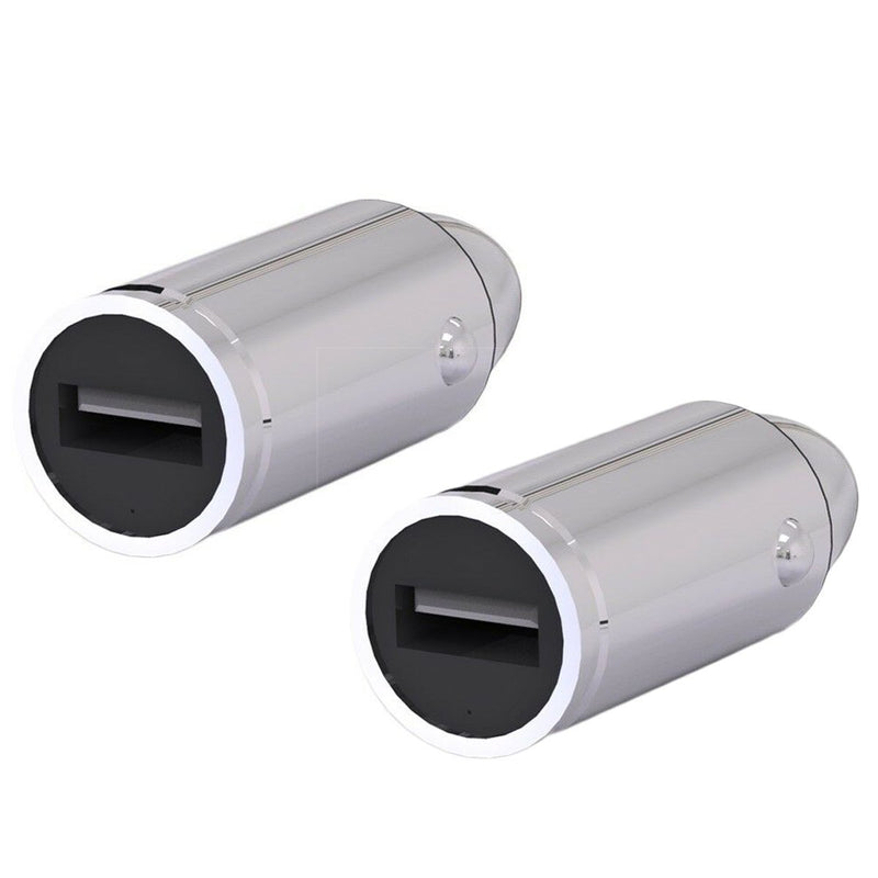 2-Pack: Bracketron Xventure Silver Bullet 2.4 AMP Car Charger Automotive - DailySale