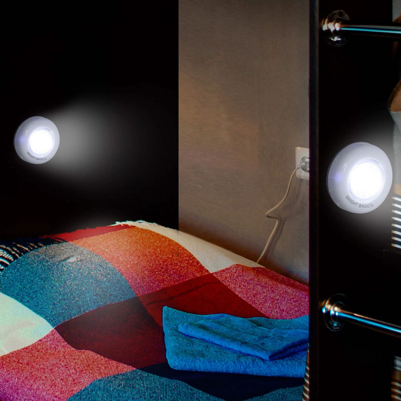 2-Pack: Bright Basics Ultra Thin Wireless LED Puck Lights Lighting & Decor - DailySale