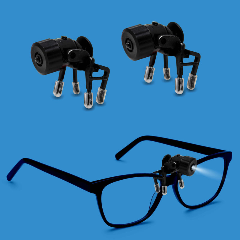 2-Pack: Bright Basics Universal Clip-On Led Glasses Light Everything Else - DailySale