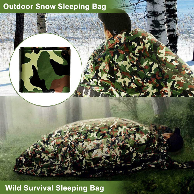 2-Pack: Camping Sleeping Bag Camouflage Sports & Outdoors - DailySale