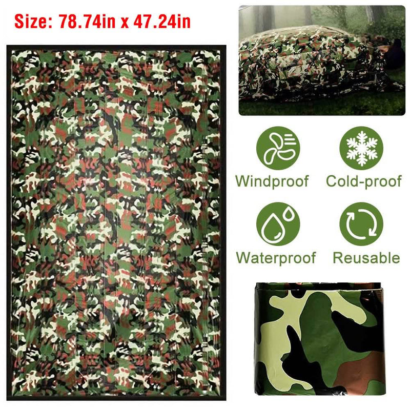 2-Pack: Camping Sleeping Bag Camouflage Sports & Outdoors - DailySale