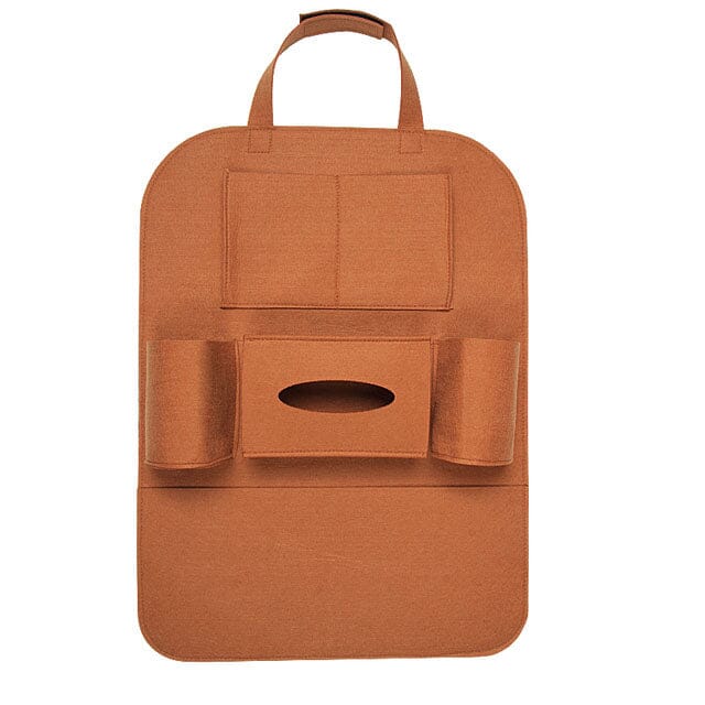 2-Pack: Car Seat Back Storage Bag Multifunctional Adjustable Backseat Storage Bag Automotive Brown - DailySale