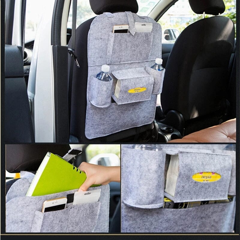 2-Pack: Car Seat Back Storage Bag Multifunctional Adjustable Backseat Storage Bag Automotive - DailySale