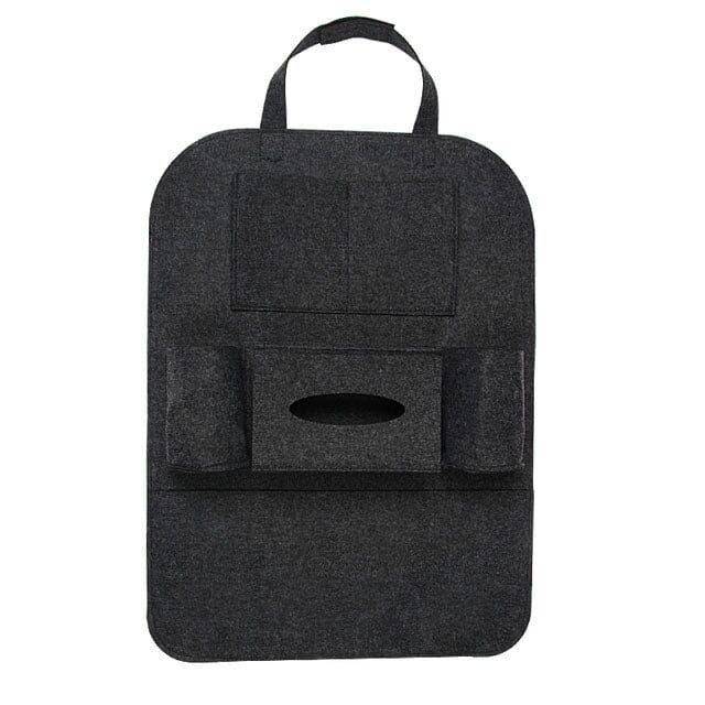 2-Pack: Car Seat Back Storage Bag Multifunctional Adjustable Backseat Storage Bag Automotive Dark Gray - DailySale