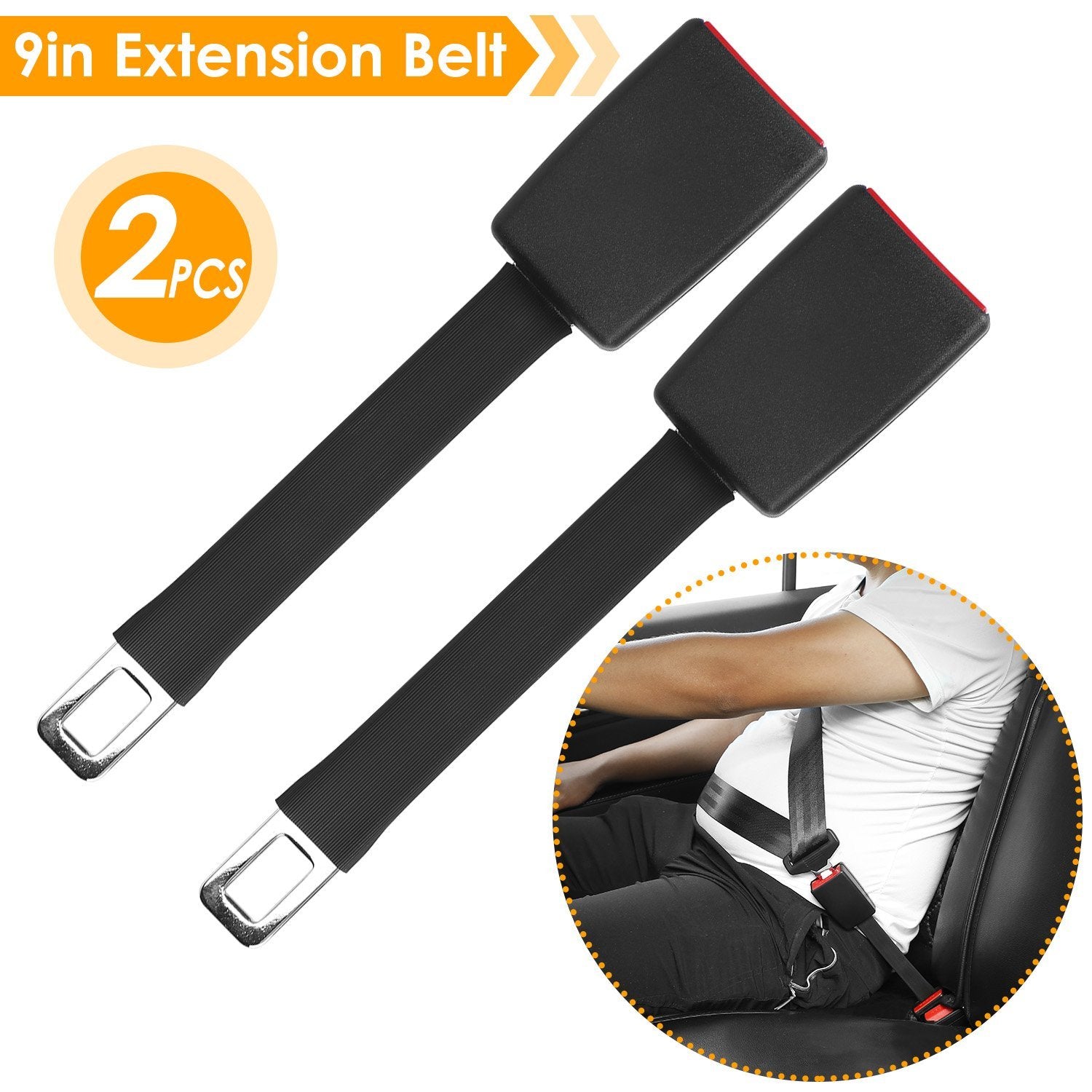 2-Pack: Car Seat Belt Extender Automotive - DailySale