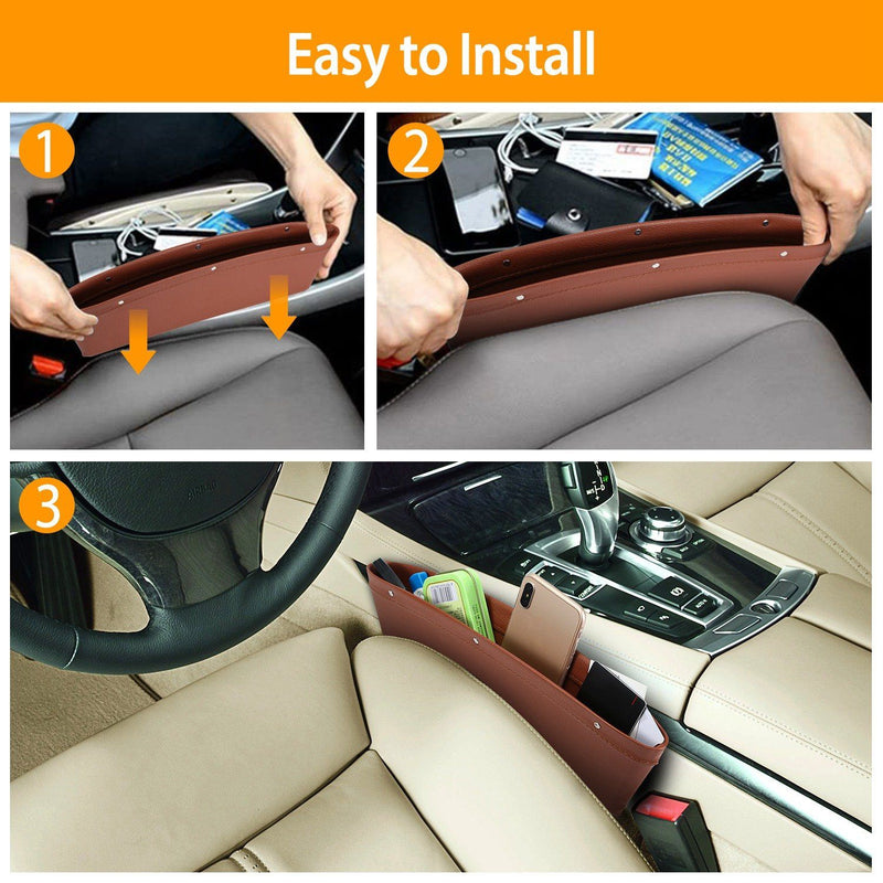 2-Pack: Car Seat Gap Pocket Automotive - DailySale