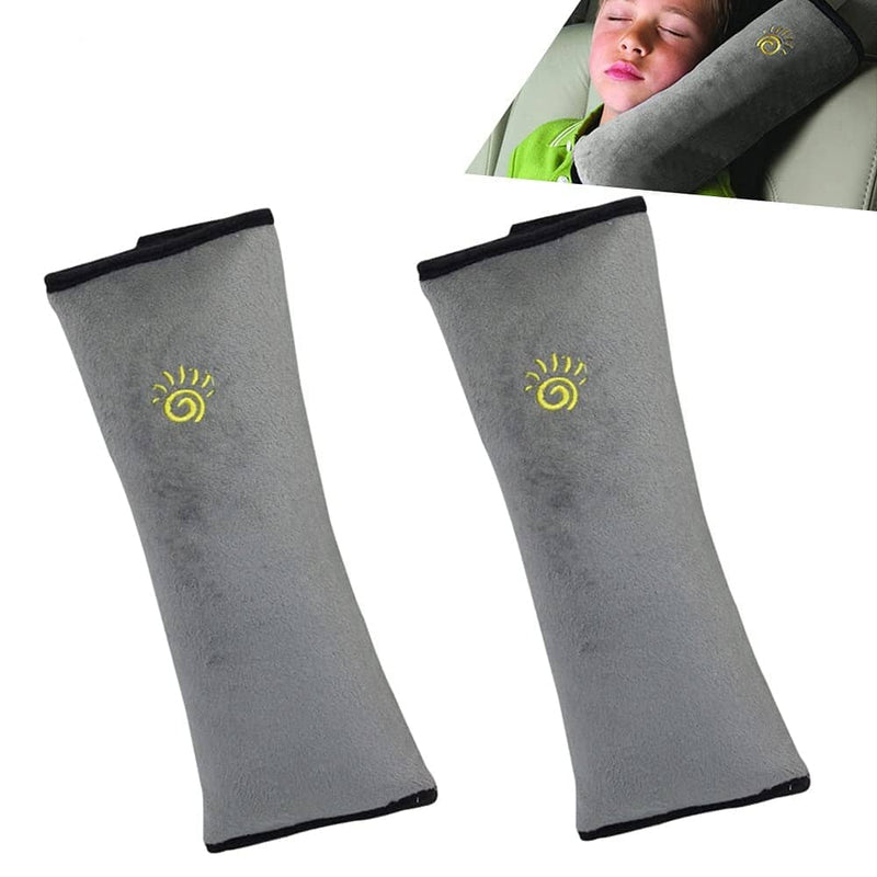 2-Pack: Car Seat Pillow Neck Rest for Kids Automotive Gray - DailySale