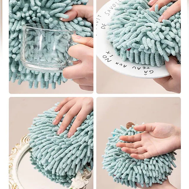 2-Pack: Chenille Hand Towels Kitchen Tools & Gadgets - DailySale