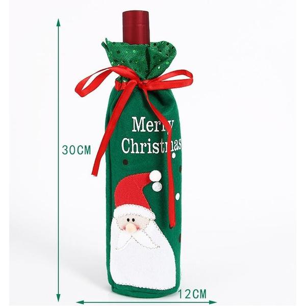 2-Pack: Christmas Decorations Red Wine Bag Holiday Decor & Apparel - DailySale