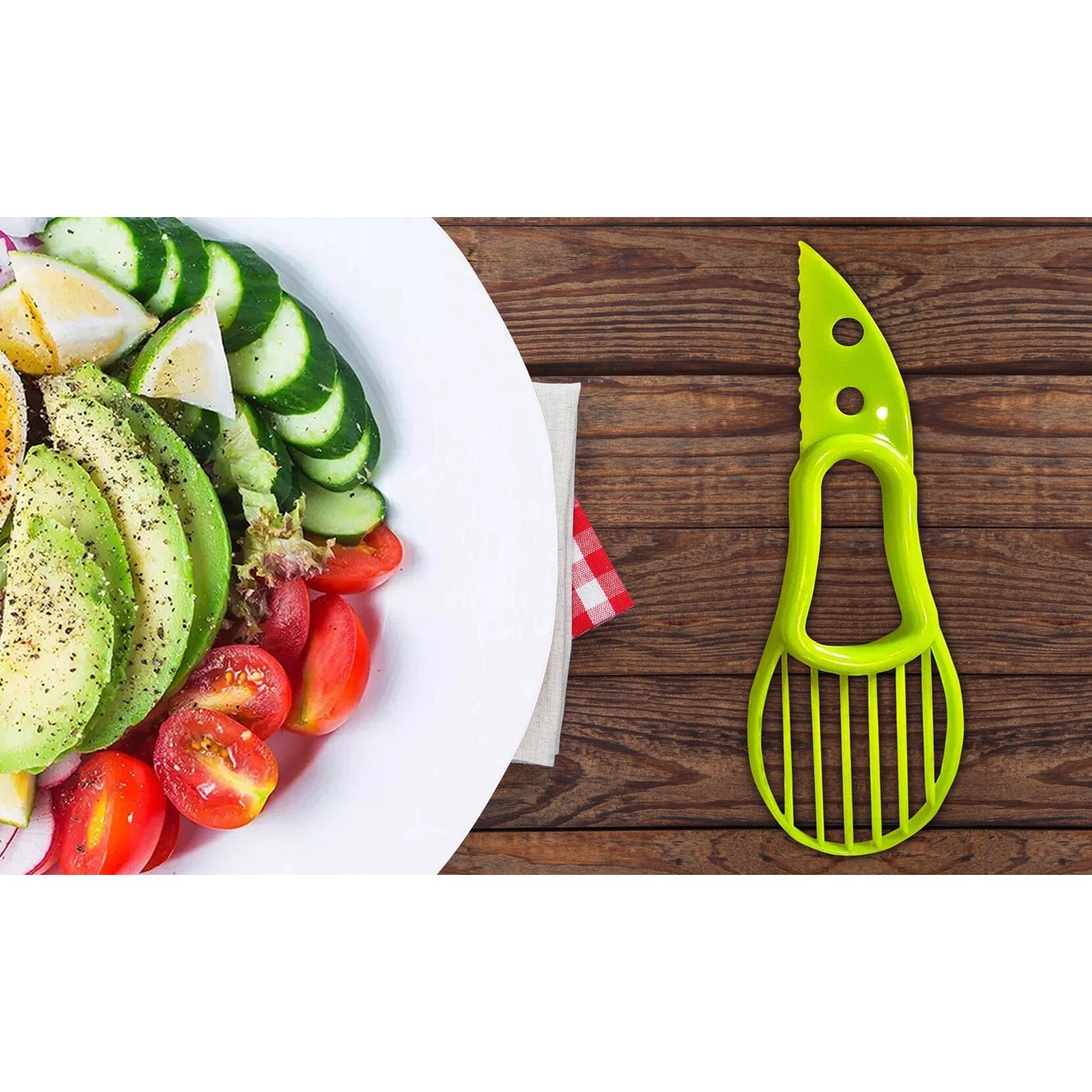 2-Pack: Complete Avocado Slicer Seed Remover Cubber Cutter Kitchen Tools & Gadgets - DailySale