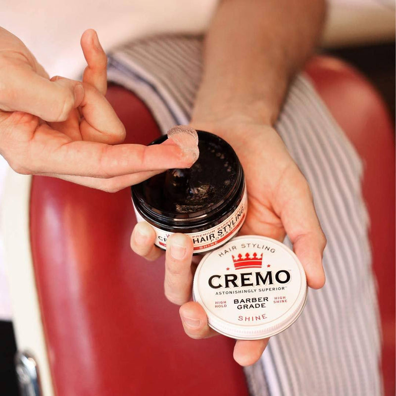 2-Pack: Cremo Premium Barber Grade Hair Styling Shine Pomade 4oz Beauty & Personal Care - DailySale