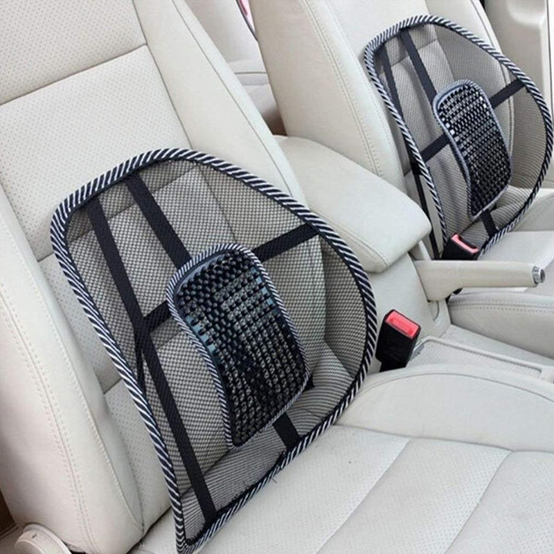 2-Pack: Curved Back-Massaging Lumbar Mesh Seat Supporter Wellness & Fitness - DailySale