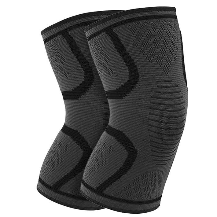 2-Pack: DCF Knee Compression Sleeve Support Sports & Outdoors S Black - DailySale