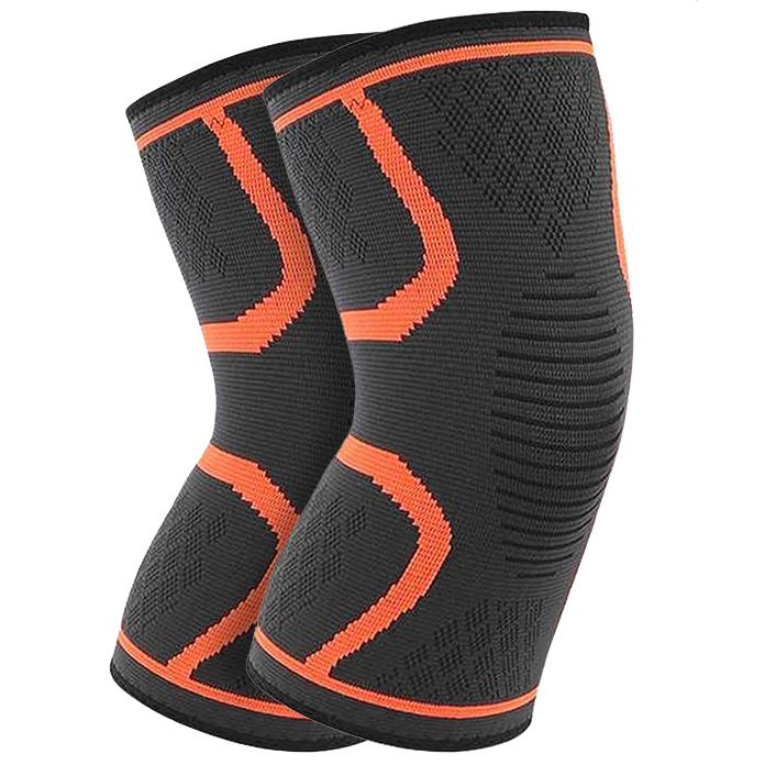 2-Pack: DCF Knee Compression Sleeve Support Sports & Outdoors S Orange - DailySale