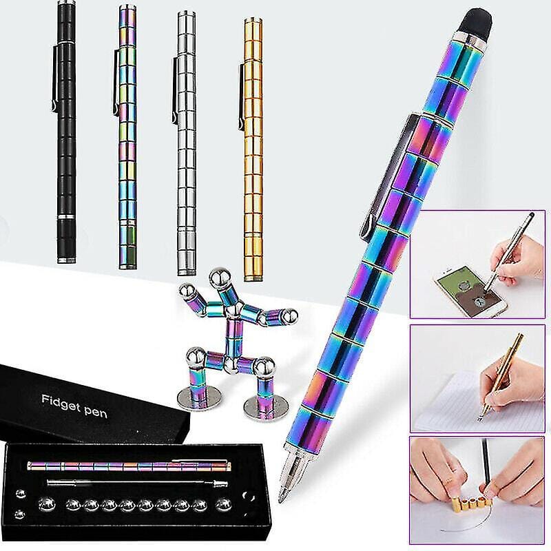 2-Pack: Decompression Magnet Metal Pen Wellness - DailySale