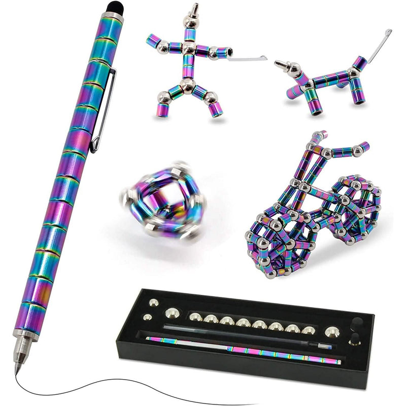 2-Pack: Decompression Magnet Metal Pen Wellness Multicolor - DailySale