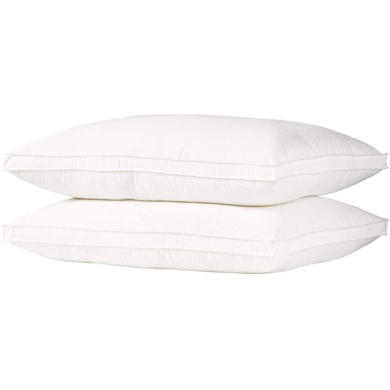 2-Pack: DownSupply Firm Gusseted Gel Fiber Pillows Bedding Standard - DailySale