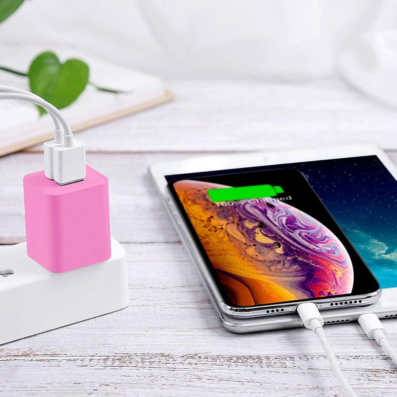 2-Pack: Dual Port USB Wall Charger Mobile Accessories - DailySale