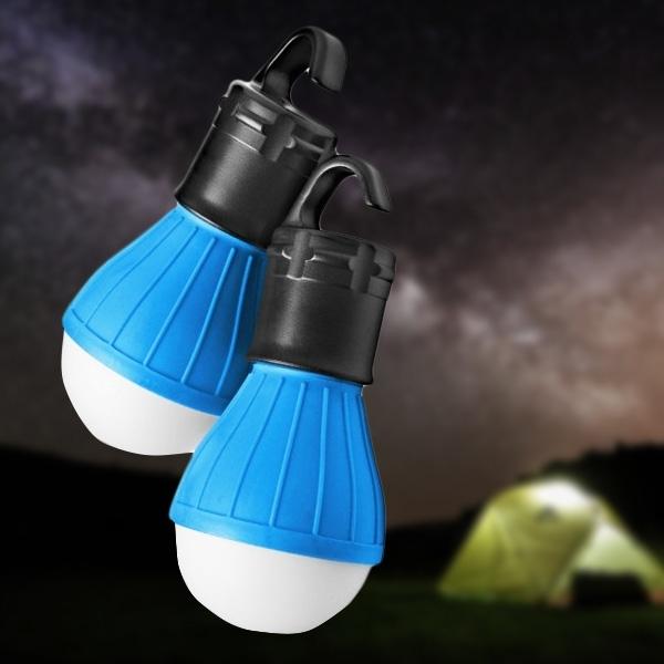 2-Pack: E-TRENDS Portable LED Lantern Tent Light Bulb Sports & Outdoors - DailySale