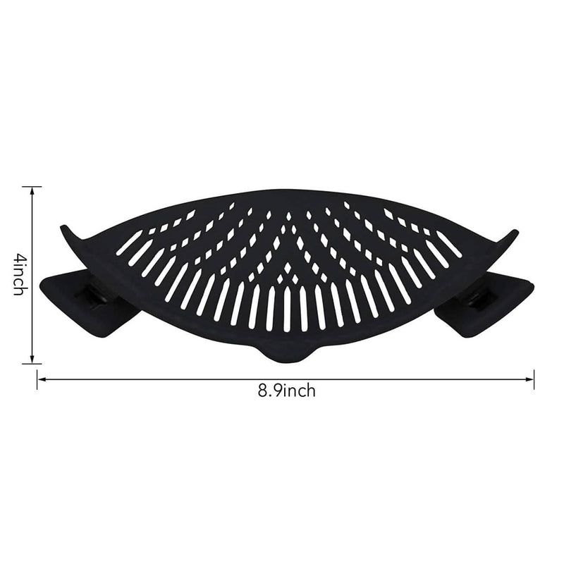 2-Pack: Easy Snap On Heat Resistance Silicone Kitchen Strainer Kitchen Tools & Gadgets - DailySale