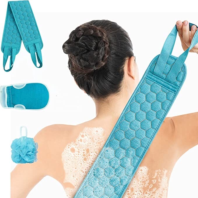 2-Pack: Exfoliating Body Scrubber Set Bath - DailySale