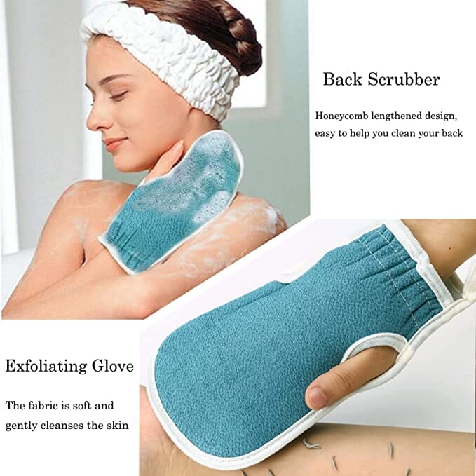 2-Pack: Exfoliating Body Scrubber Set Bath - DailySale