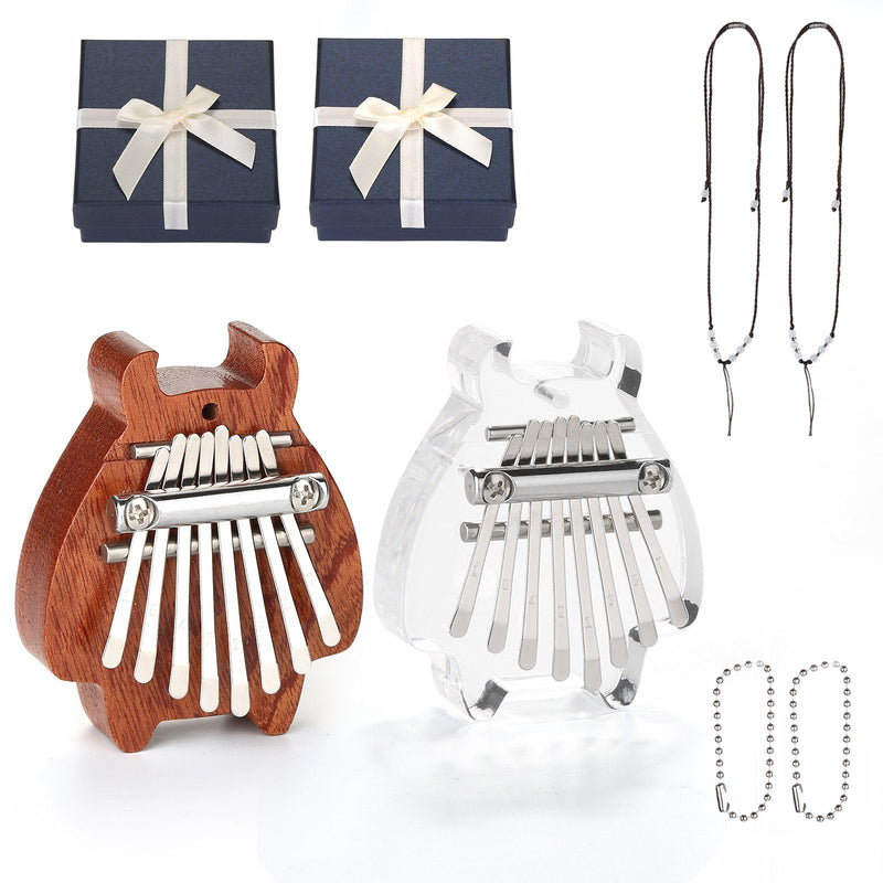 2-Pack: Finger Thumb Piano Mini Kalimba with 8 Keys Toys & Games - DailySale