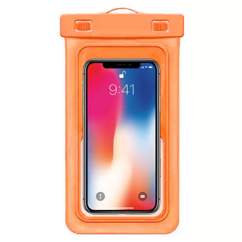 2-Pack-Floating Waterproof Phone Bag Mobile Accessories Orange - DailySale