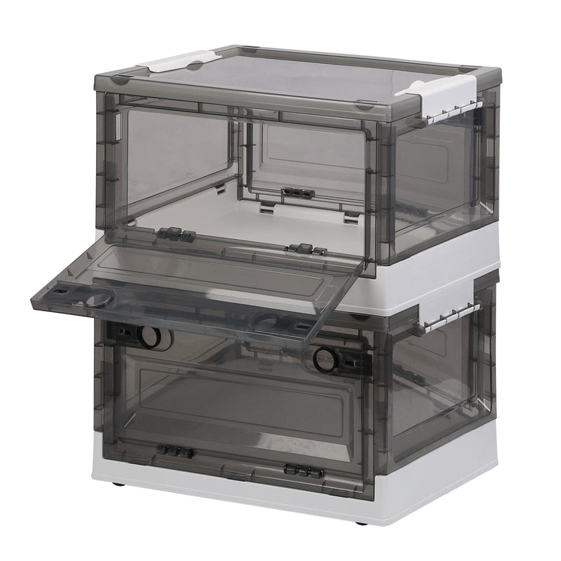 2-Pack: Foldable Storage Bins Collapsible Storage Box Organizer