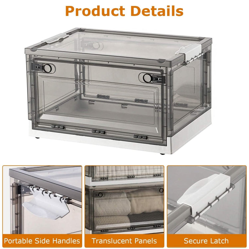 2-Pack: Foldable Storage Bins Collapsible Storage Box Organizer Closet & Storage - DailySale