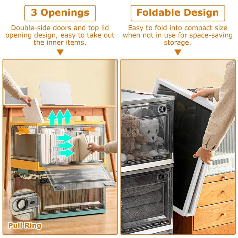 2-Pack: Foldable Storage Bins Collapsible Storage Box Organizer Closet & Storage - DailySale
