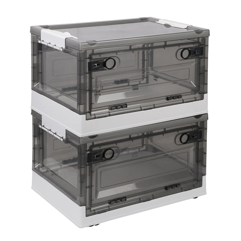 2-Pack: Foldable Storage Bins Collapsible Storage Box Organizer