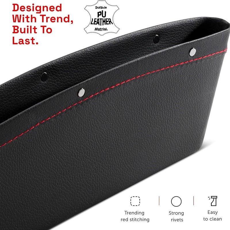 2-Pack: Gap Filler Car Seat Organizer Automotive - DailySale