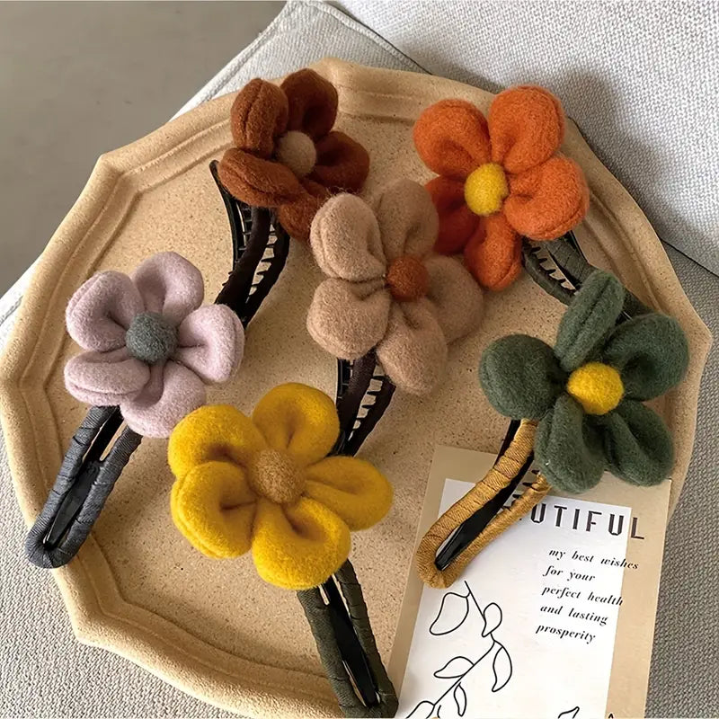 2-Pack: Gorgeous Plush Flower Hairpin Women's Shoes & Accessories - DailySale