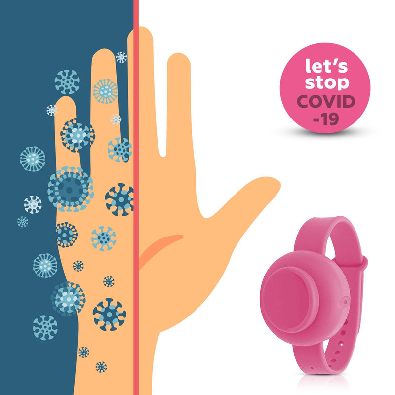 2-Pack: Hand Sanitizer Silicone Refillable Wristband Face Masks & PPE - DailySale