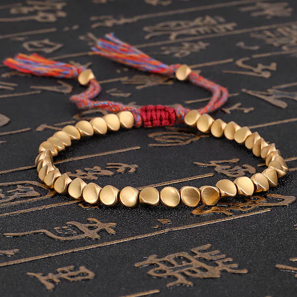 2-Pack: Handmade Copper Bead Bracelet Bracelets Multicolor - DailySale