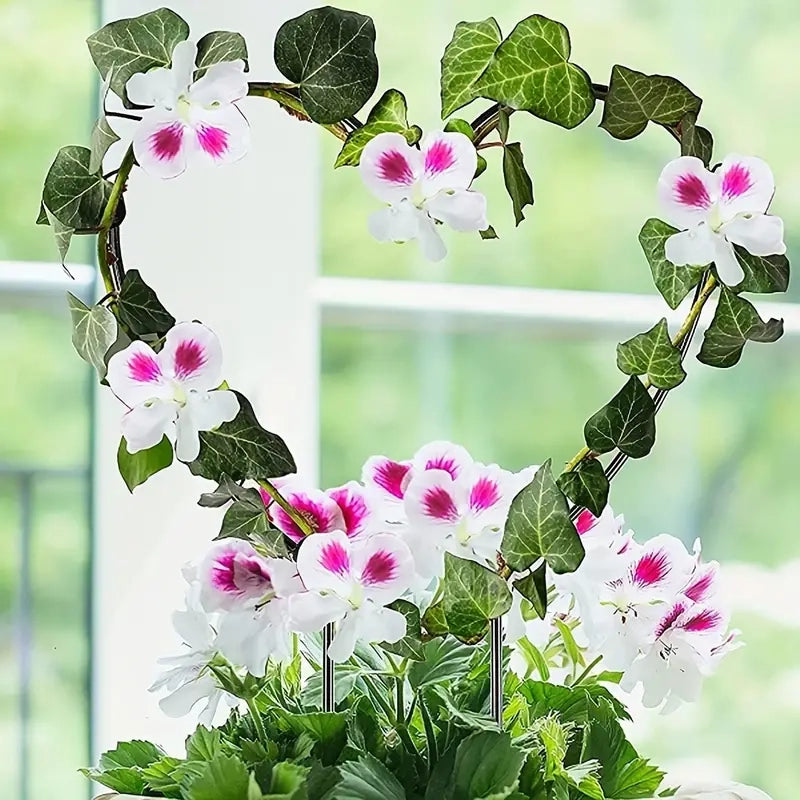 2-Pack: Heart-Shaped Plant Support Stake Garden & Patio - DailySale