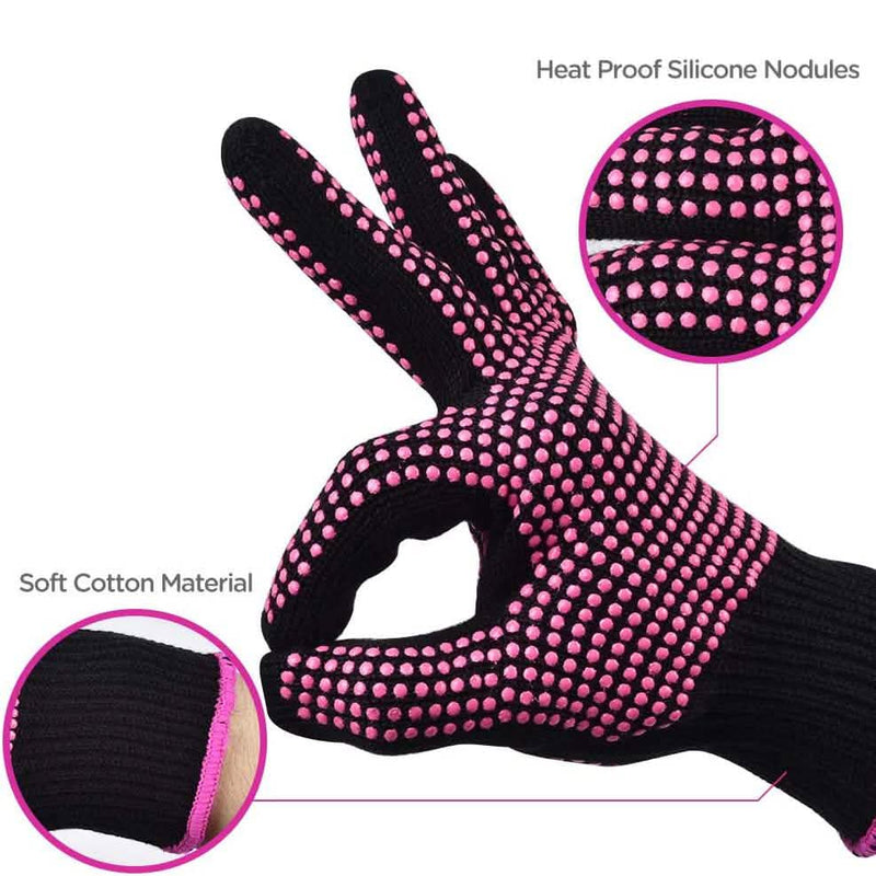 2-Pack: Heat Resistant Gloves with Silicone Bumps Beauty & Personal Care - DailySale