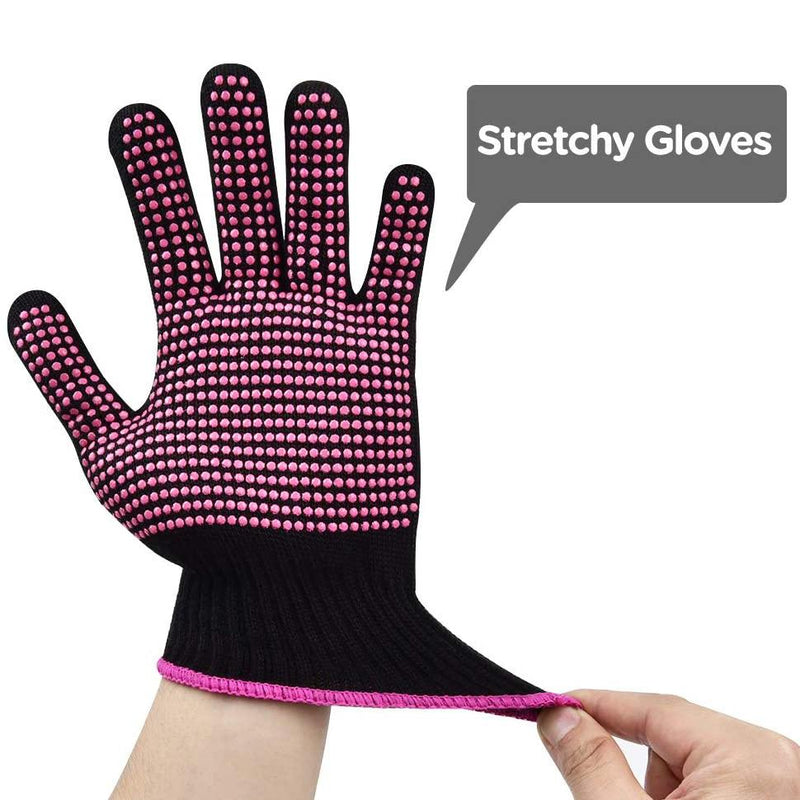 2-Pack: Heat Resistant Gloves with Silicone Bumps Beauty & Personal Care - DailySale