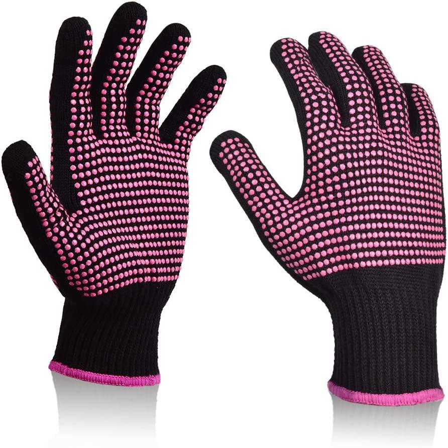 2-Pack: Heat Resistant Gloves with Silicone Bumps Beauty & Personal Care - DailySale