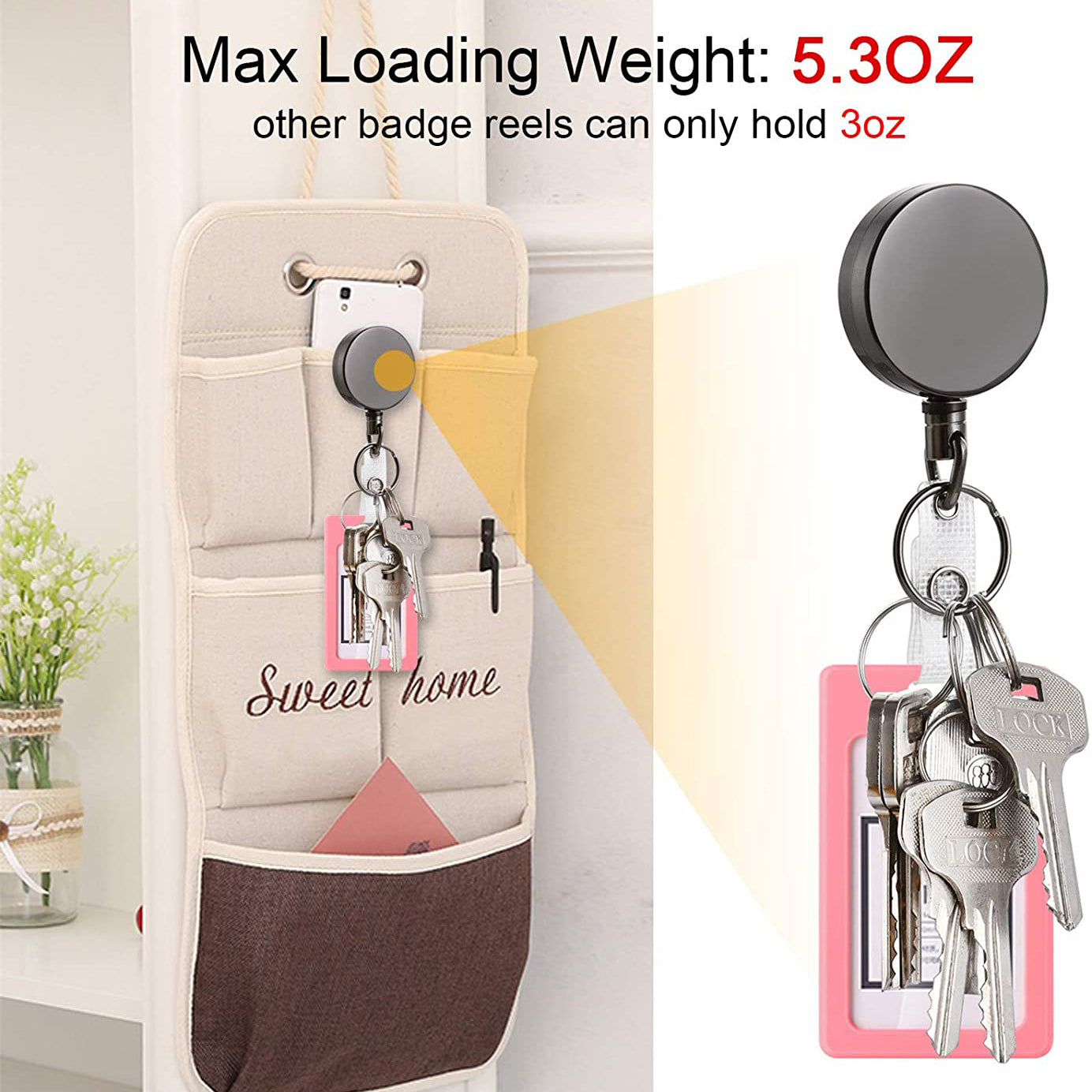 2-Pack: Heavy Duty Retractable Badge Holder Reel Everything Else - DailySale