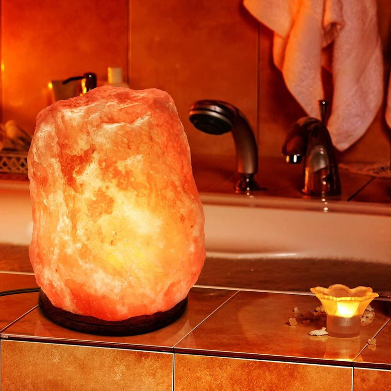 2-Pack: Hemingweigh Hand Carved Natural Crystal Himalayan Salt Lamp Lighting & Decor - DailySale