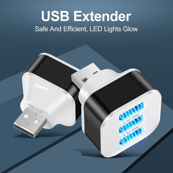 2-Pack: High Speed USB HUB 3 Ports Splitter Mobile Accessories - DailySale