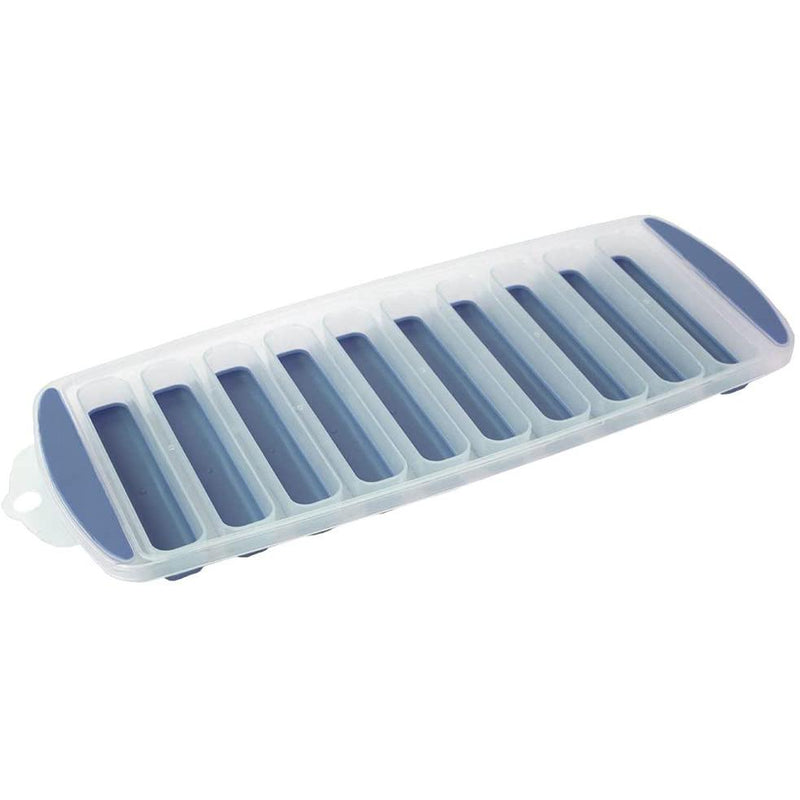 2-Pack: Home Basics Ultra-Slim Plastic Pop Blue Ice Cube Tray Kitchen & Dining - DailySale