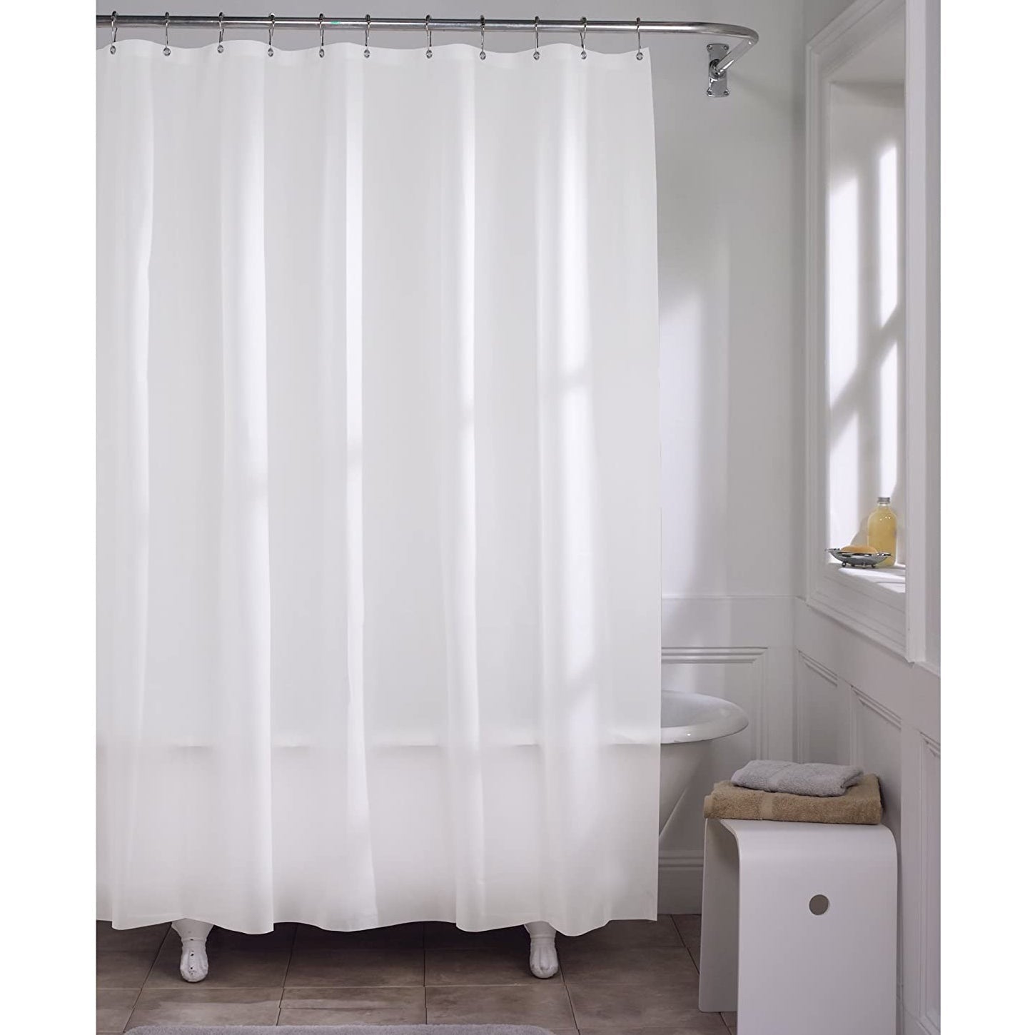 2-Pack: Hotel-Quality Heavy Shower Curtain Liner with Metal Grommets + Magnets Bath - DailySale