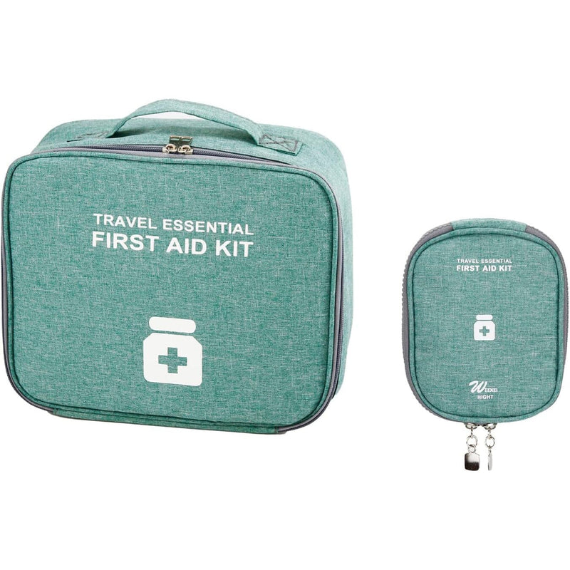 2-Pack: Household Medical Storage Bag with Outdoor Camping First Aid Kit Pill Case Bags & Travel Green - DailySale