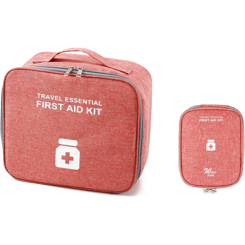2-Pack: Household Medical Storage Bag with Outdoor Camping First Aid Kit Pill Case Bags & Travel Wine - DailySale