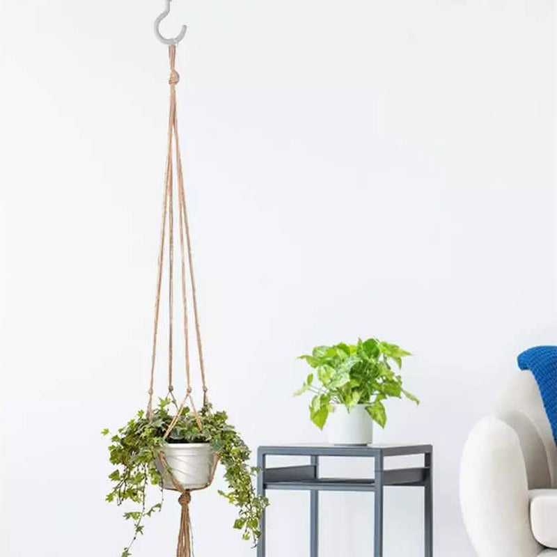 2-Pack: Indoor Outdoor Hanging Pot Rope Net Macrame Plant Hanger Garden & Patio - DailySale
