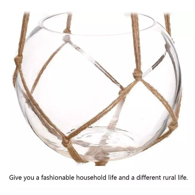 2-Pack: Indoor Outdoor Hanging Pot Rope Net Macrame Plant Hanger Garden & Patio - DailySale